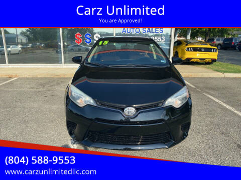 2015 Toyota Corolla for sale at Carz Unlimited in Richmond VA