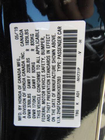 2019 Honda Civic Sport