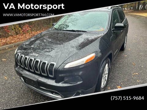 2015 Jeep Cherokee for sale at VA Motorsport in Chesapeake VA