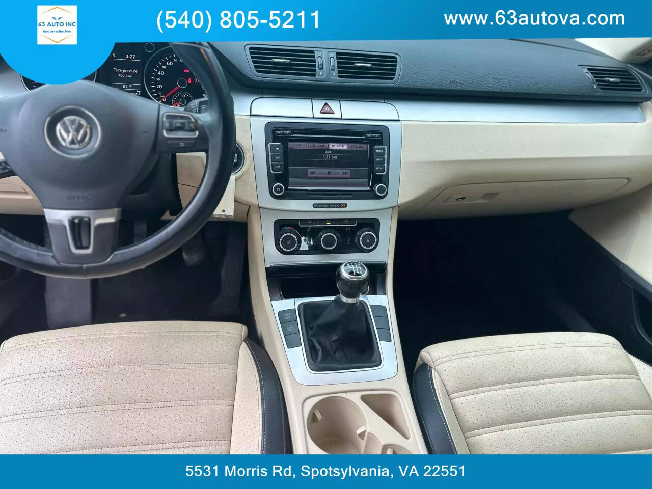 2011 Volkswagen CC for sale at 63 Auto Inc in Spotsylvania, VA