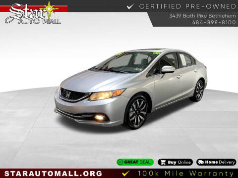 2015 Honda Civic for sale at STAR AUTO MALL 512 in Bethlehem PA