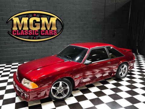 1993 Ford Mustang for sale at MGM CLASSIC CARS in Addison IL