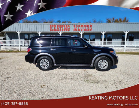 2019 Nissan Armada for sale at KEATING MOTORS LLC in Sour Lake TX