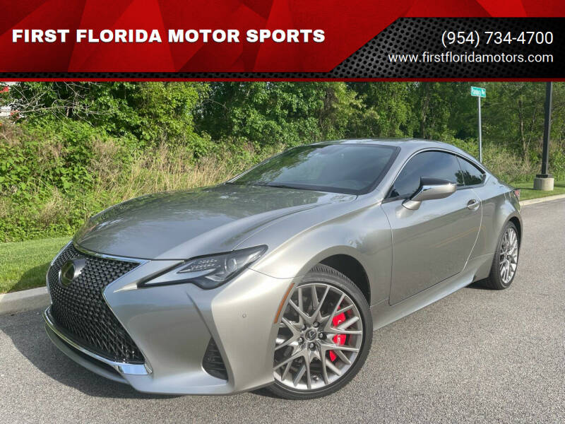 2019 Lexus RC 300 for sale at FIRST FLORIDA MOTOR SPORTS in Pompano Beach FL