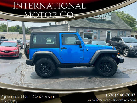 2015 Jeep Wrangler for sale at International Motor Co. in Saint Charles MO