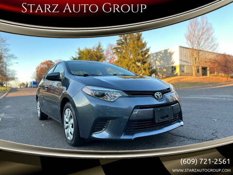 2015 Toyota Corolla for sale at Starz Auto Group in Delran NJ