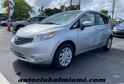 2015 Nissan Versa Note for sale at AUTO CLUB OF MIAMI, INC in Miami FL