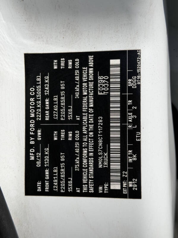 2012 Ford Transit Connect XL