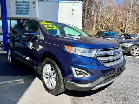 2016 Ford Edge for sale at Highline Motors in Aston PA