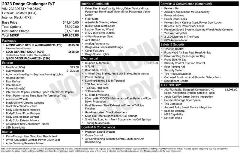 2023 Dodge Challenger R/T