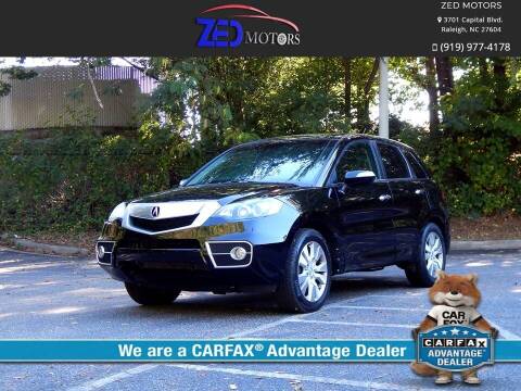 2012 Acura RDX for sale at Zed Motors in Raleigh NC