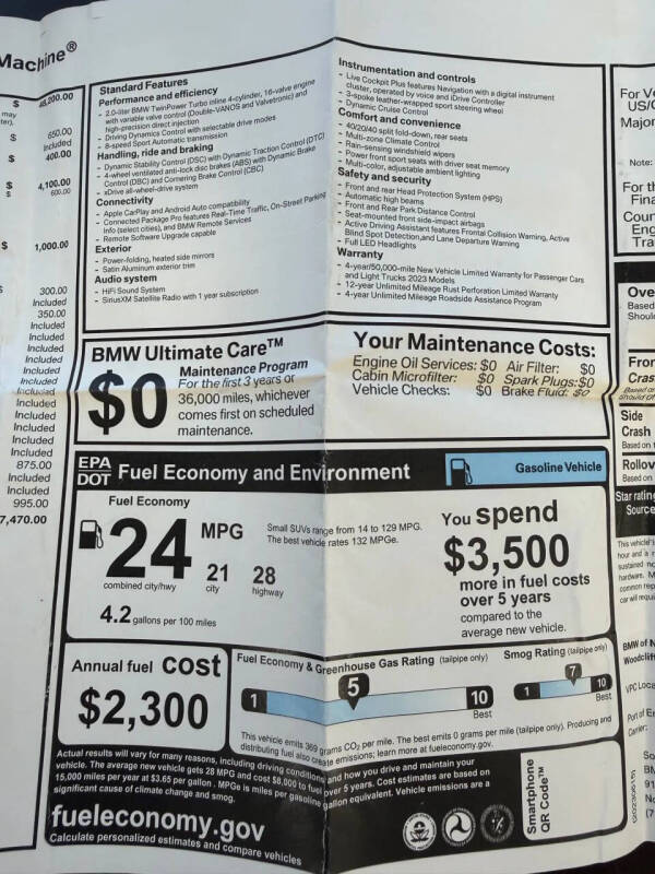 2023 BMW X3 xDrive30i