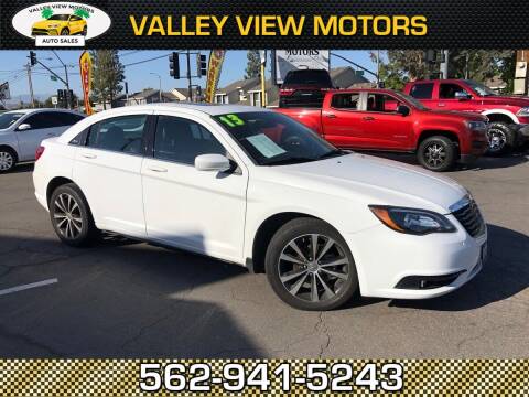 2013 Chrysler 200 for sale at Valley View Motors in Whittier CA