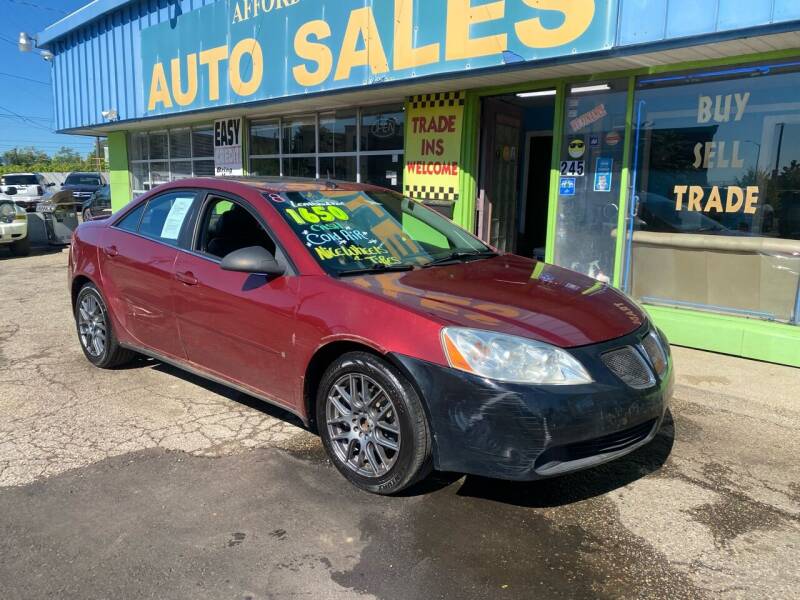 2008 Pontiac G6 for sale at Affordable Auto Sales of Michigan in Pontiac MI