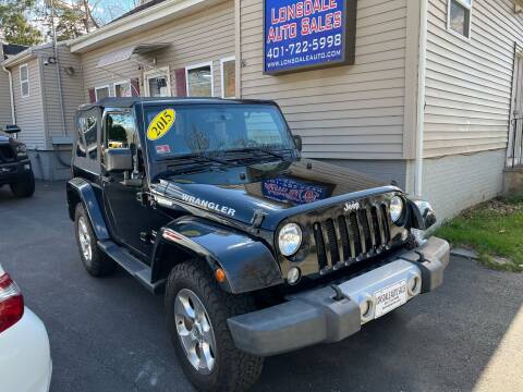 2015 Jeep Wrangler for sale at Lonsdale Auto Sales in Lincoln RI