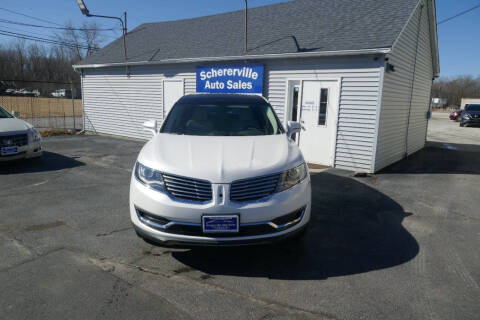 2016 Lincoln MKX for sale at SCHERERVILLE AUTO SALES in Schererville IN