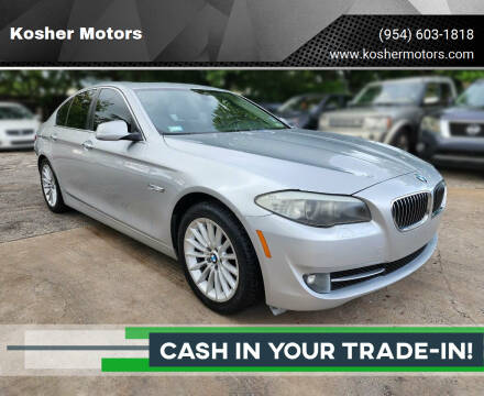 2013 BMW 5 Series for sale at Kosher Motors in Hollywood FL