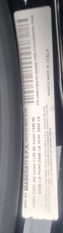 2019 Maserati Ghibli