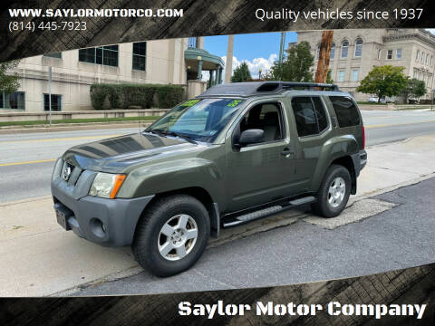 2006 Nissan Xterra for sale at Saylor Motor Company in Somerset PA