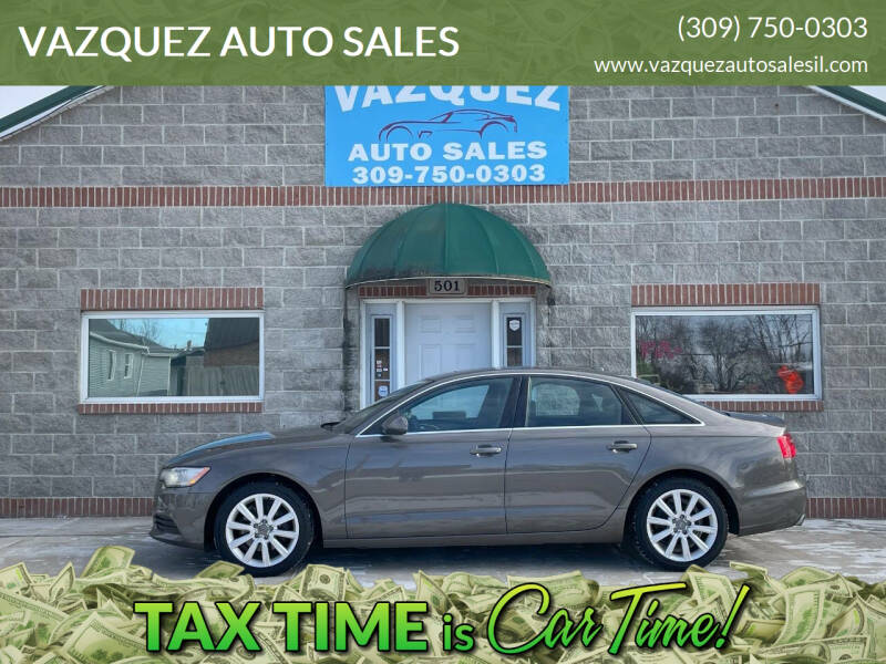 2013 Audi A6 for sale at VAZQUEZ AUTO SALES in Bloomington IL