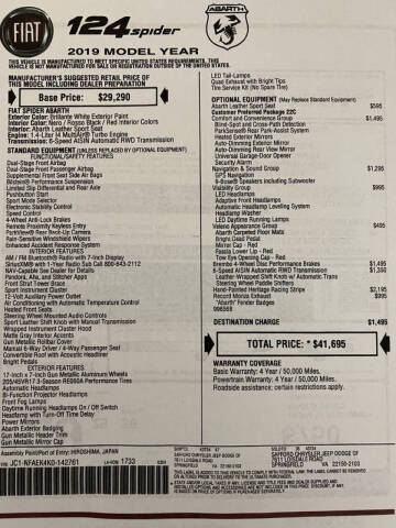 2019 FIAT 124 Spider