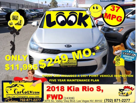 2018 Kia Rio 5-Door for sale at The Car Company - 249 monthly payments in Las Vegas NV