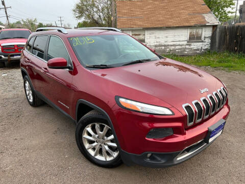2015 Jeep Cherokee for sale at 3-B Auto Sales in Aurora CO