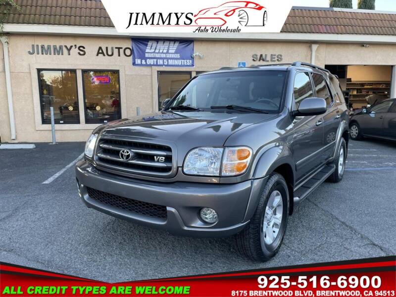 2003 Toyota Sequoia for sale at JIMMY'S AUTO WHOLESALE in Brentwood CA