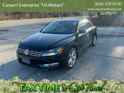 2013 Volkswagen Passat for sale at Carport Enterprise "US Motors" - Kansas in Kansas City KS