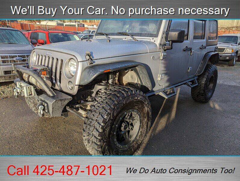 2016 Jeep Wrangler Unlimited for sale at Platinum Autos in Woodinville WA