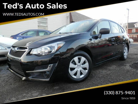 2016 Subaru Impreza for sale at Ted's Auto Sales in Louisville OH