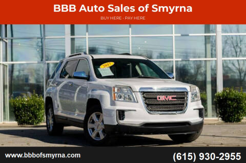 2017 GMC Terrain for sale at BBB Auto Sales of Smyrna in Smyrna TN