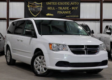 2017 Dodge Grand Caravan for sale at United Exotic Auto in Houston TX