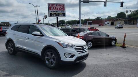2014 Hyundai Santa Fe for sale at FIRST CHOICE AUTO Inc in Middletown OH