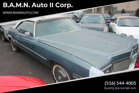 1976 Cadillac Eldorado for sale at Luxury Auto Repair and Services in Freeport NY