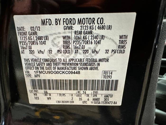 2012 Ford Escape XLT