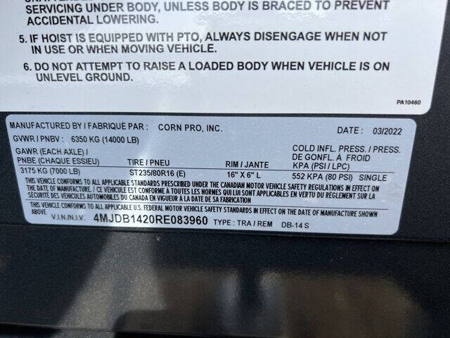 2024 CORN PRO DB-14 S w/ 7k Axles