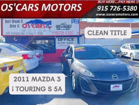 2011 Mazda MAZDA3 for sale at Os'Cars Motors in El Paso TX