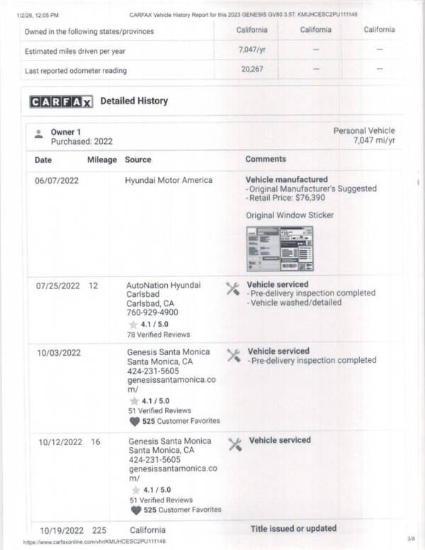 2023 Genesis GV80