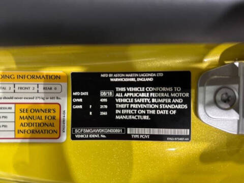 2019 Aston Martin Vantage