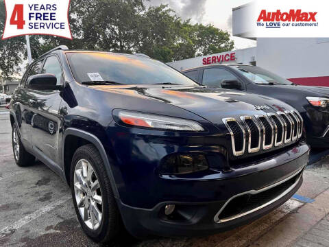 2015 Jeep Cherokee for sale at Auto Max in Hollywood FL