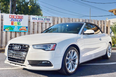 2013 Audi A5 for sale at ALWAYSSOLD123 INC in Fort Lauderdale FL