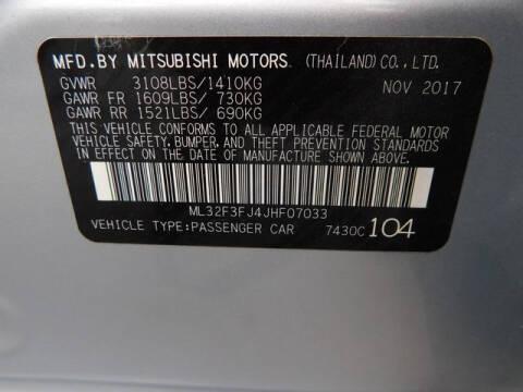 2018 Mitsubishi Mirage G4