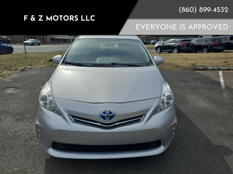 2012 Toyota Prius v for sale at F & Z MOTORS LLC in Vernon Rockville CT
