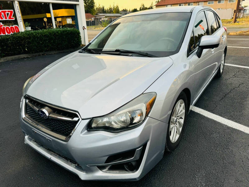 Used 2015 Subaru Impreza 2.0I Premium with VIN JF1GPAC67F8313546 for sale in Tacoma, WA