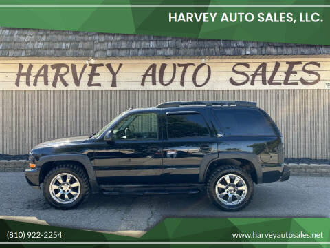 2004 Chevrolet Tahoe for sale at Harvey Auto Sales, LLC. in Flint MI