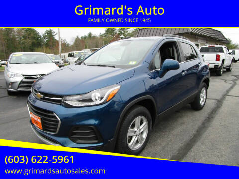 2020 Chevrolet Trax for sale at Grimard's Auto in Hooksett NH