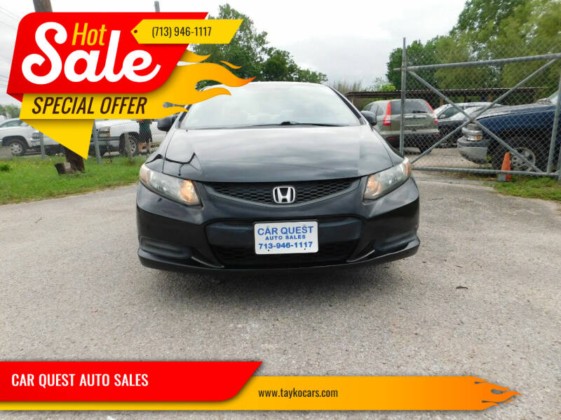 2012 Honda Civic for sale at CAR QUEST AUTO SALES in Houston TX