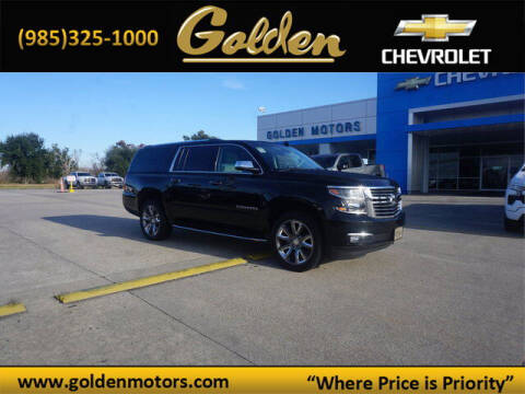 2017 Chevrolet Suburban for sale at GOLDEN MOTORS in Cut Off LA