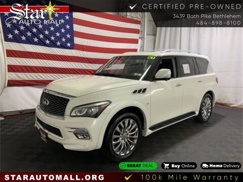 2015 Infiniti QX80 for sale at STAR AUTO MALL 512 in Bethlehem PA